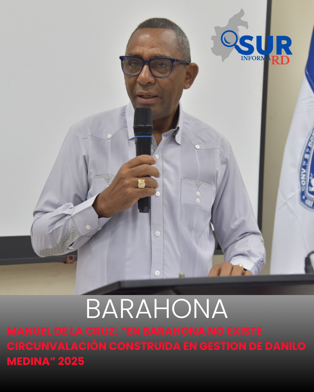 Director de la UASD Barahona deja claro que nunca hubo contruccion de circunvalacion en esta ciudad.