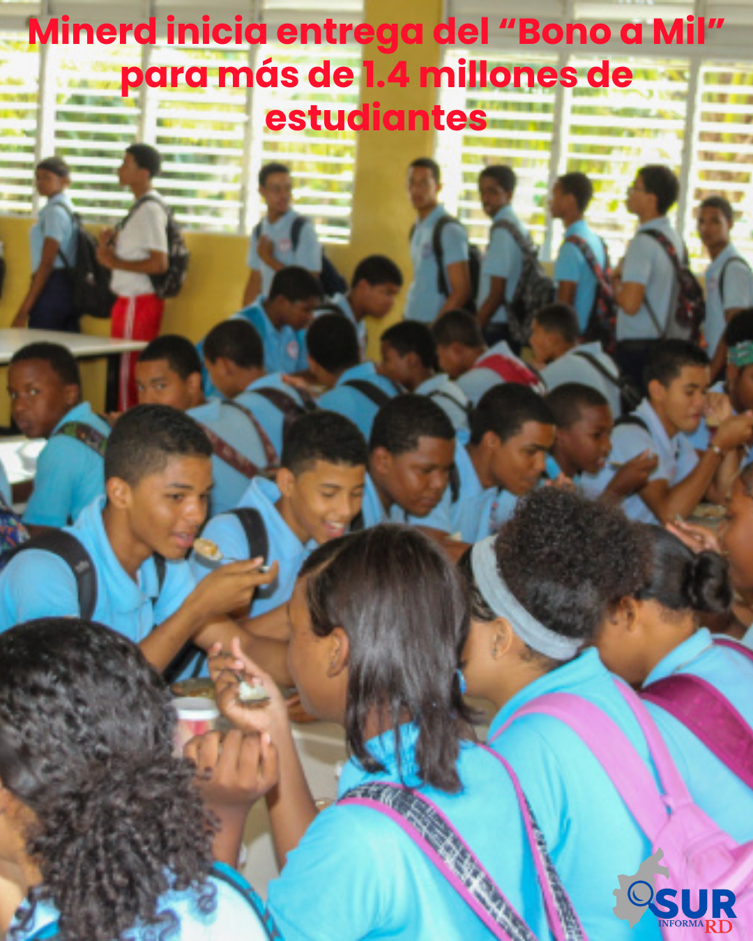 Minerd inicia entrega del “Bono a Mil” para más de 1.4 millones de estudiantes