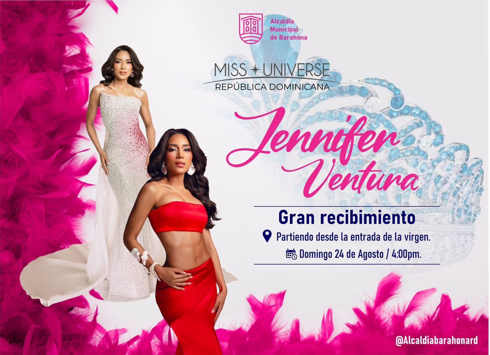 Alcaldía municipal de Barahona recibira a Jennifer Ventura, a la entrada de la ciudad