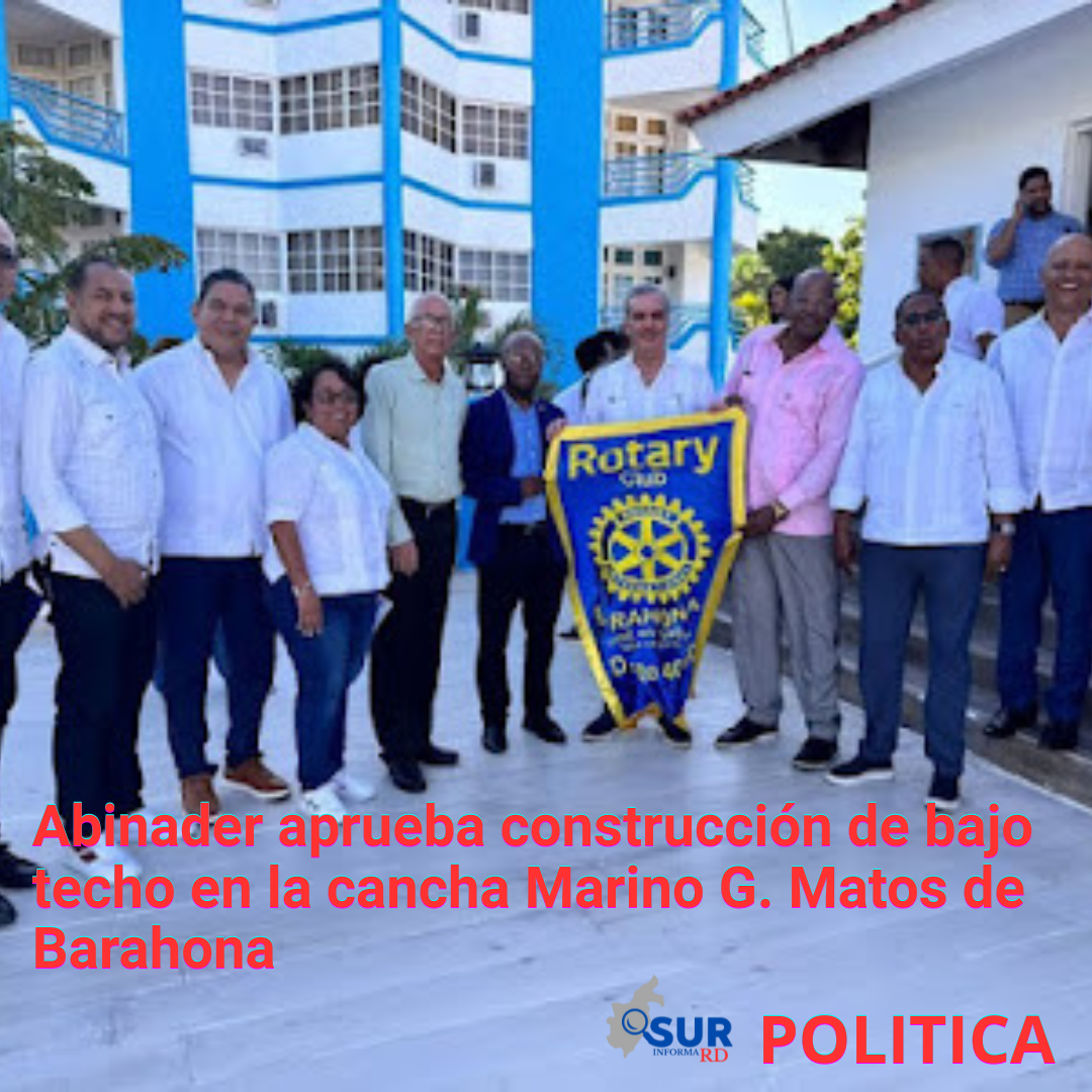 Abinader aprueba construcción de bajo techo en la cancha Marino G. Matos de Barahona