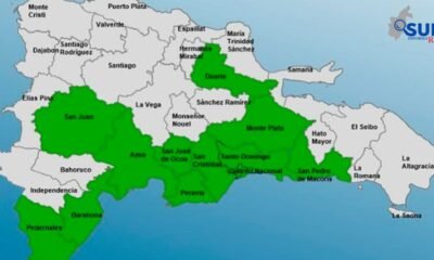 COE mantiene 12 provincias y el Gran Santo Domingo en alerta verde por posibles aguaceros