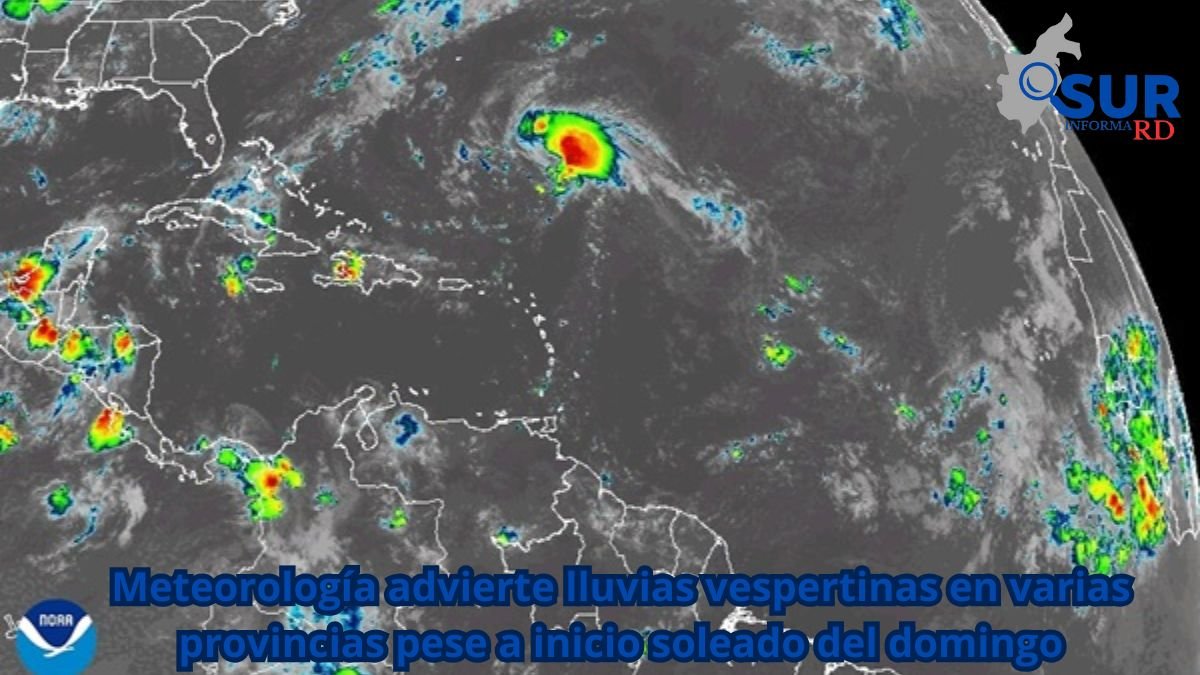 Meteorología advierte lluvias vespertinas en varias provincias pese a inicio soleado del domingo