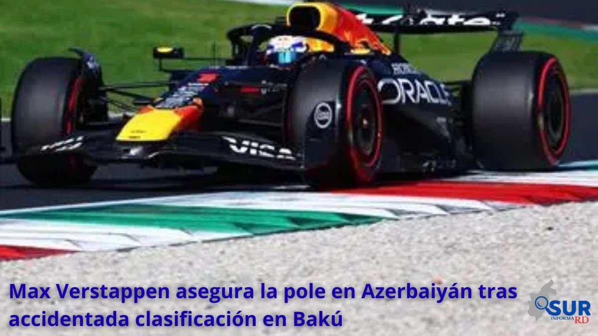 Max Verstappen asegura la pole en Azerbaiyán tras accidentada clasificación en Bakú
