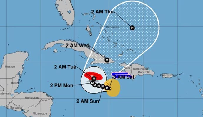“Melissa se aproxima a huracán en el Caribe” “Melissa se aproxima a huracán en el Caribe”