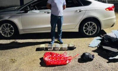 DNCD intercepta a hombre con más de 10 kilos de presunta cocaína en Barahona