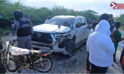 Dos jóvenes fallecen en trágico accidente en la carretera Barahona–Tamayo